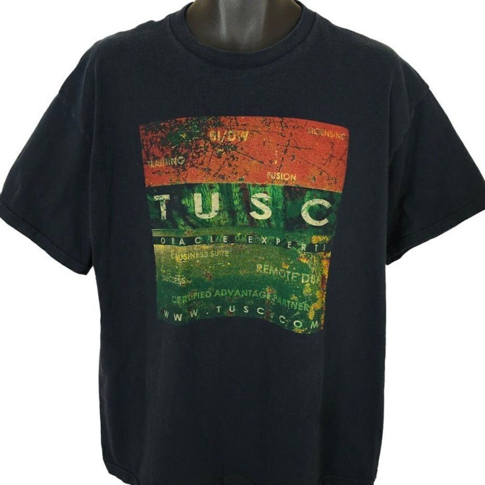 TUSC Oracle Experts T Shirt Vintage 90s Y2K Software Programming Tech Technology